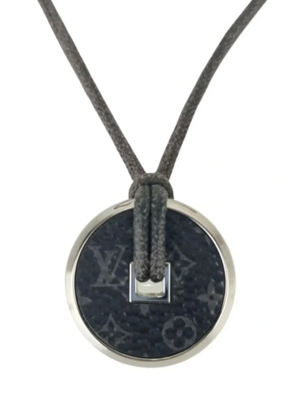 Louis Vuitton Eclipse Coin Necklace in Graphite